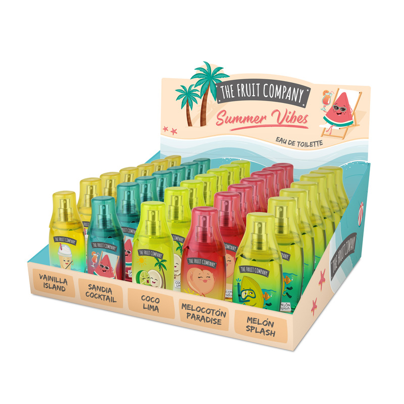 The Fruit Company POS Shelf Stand - Summer Vibes Colognes Mixed with Testers