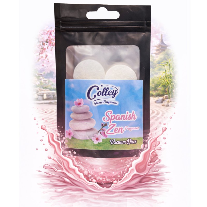 Colley Home Fragrances - Vacuum Disc 4pk - Spanish Zen - 1 Case - 10 Units