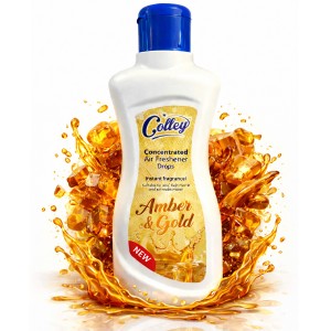 Colley Concentrated Liquid Air Freshener Drops 200ml - Amber & Gold - 1 Case - 12 Units