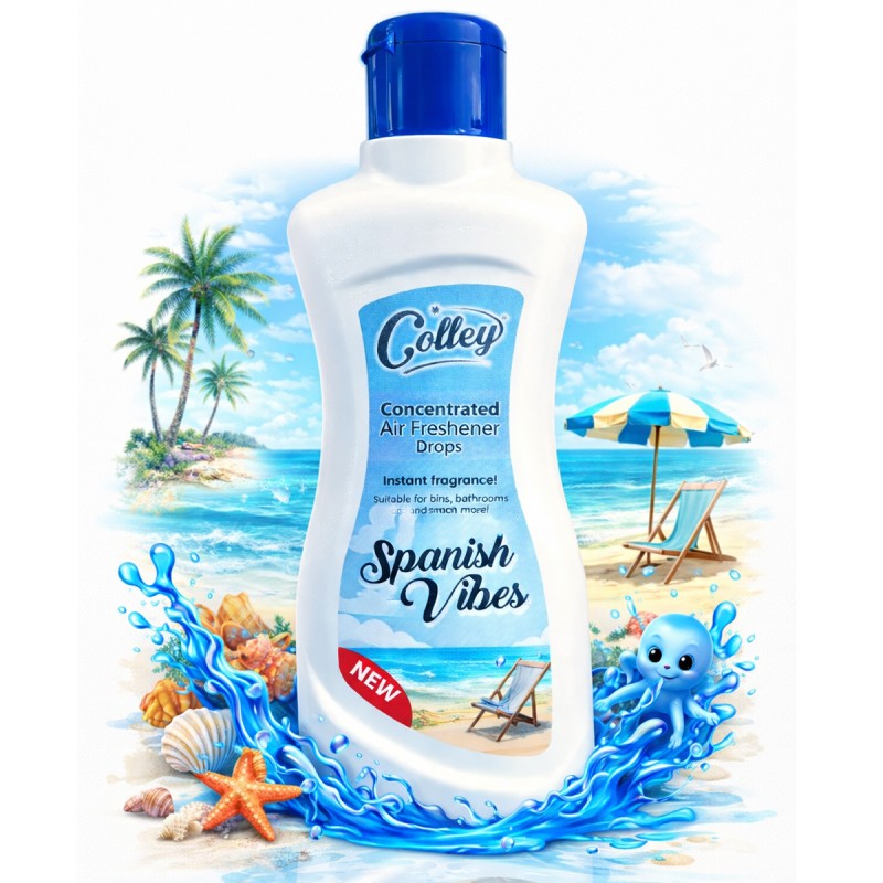 Colley Concentrated Liquid Air Freshener Drops 200ml - Spanish Vibes - 1 Case - 12 Units