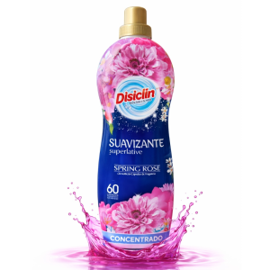 Disiclin Concentrated Softener 60 Wash 1.3L - Spring Rose - 1 Case - 12 Units