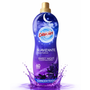 Disiclin Concentrated Softener 60 Wash 1.3L - Sweet Night - 1 Case - 12 Units