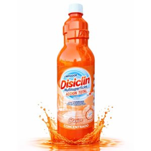 Disiclin Concentrated Floor & Multipurpose Cleaner 1 Litre - Classic Orange - 1 Case - 12 Units