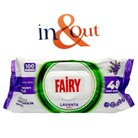 Fairy Anti-bacterial Wipes 100pk - Lavender - 1 Case - 12 Units - IN & OUT Fairy Anti-bacterial Wipes 100pk - Lavender - 1 Case - 12 Units - IN & OUT