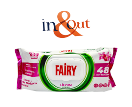 Fairy Anti-bacterial Wipes 100pk - Lily - 1 Case - 12 Units - IN & OUT Fairy Anti-bacterial Wipes 100pk - Lily - 1 Case - 12 Units - IN & OUT