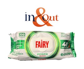 Fairy Anti-bacterial Wipes 100pk - White Soap - 1 Case - 12 Units - IN & OUT Fairy Anti-bacterial Wipes 100pk - White Soap - 1 Case - 12 Units - IN & OUT