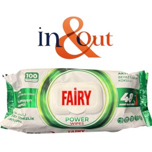 Fairy Anti-bacterial Wipes 100pk - White Soap - 1 Case - 12 Units - IN & OUT