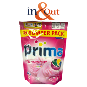 Prima Laundry Pods 24 Wash - 4 in 1 - Rose Harmony - 1 Case - 12 Units