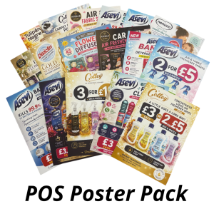POS Poster Pack - 17 Designs - A4 Posters Printed on Card