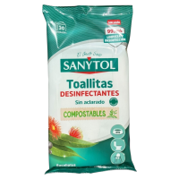 Sanytol Disinfectant Multsurface Wipes 30 Pack - 1 Case - 10 Units