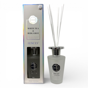 Sences Luxury Boutique Reed Diffuser 300ml - White Tea & Bergamot - 1 Case - 6 Units